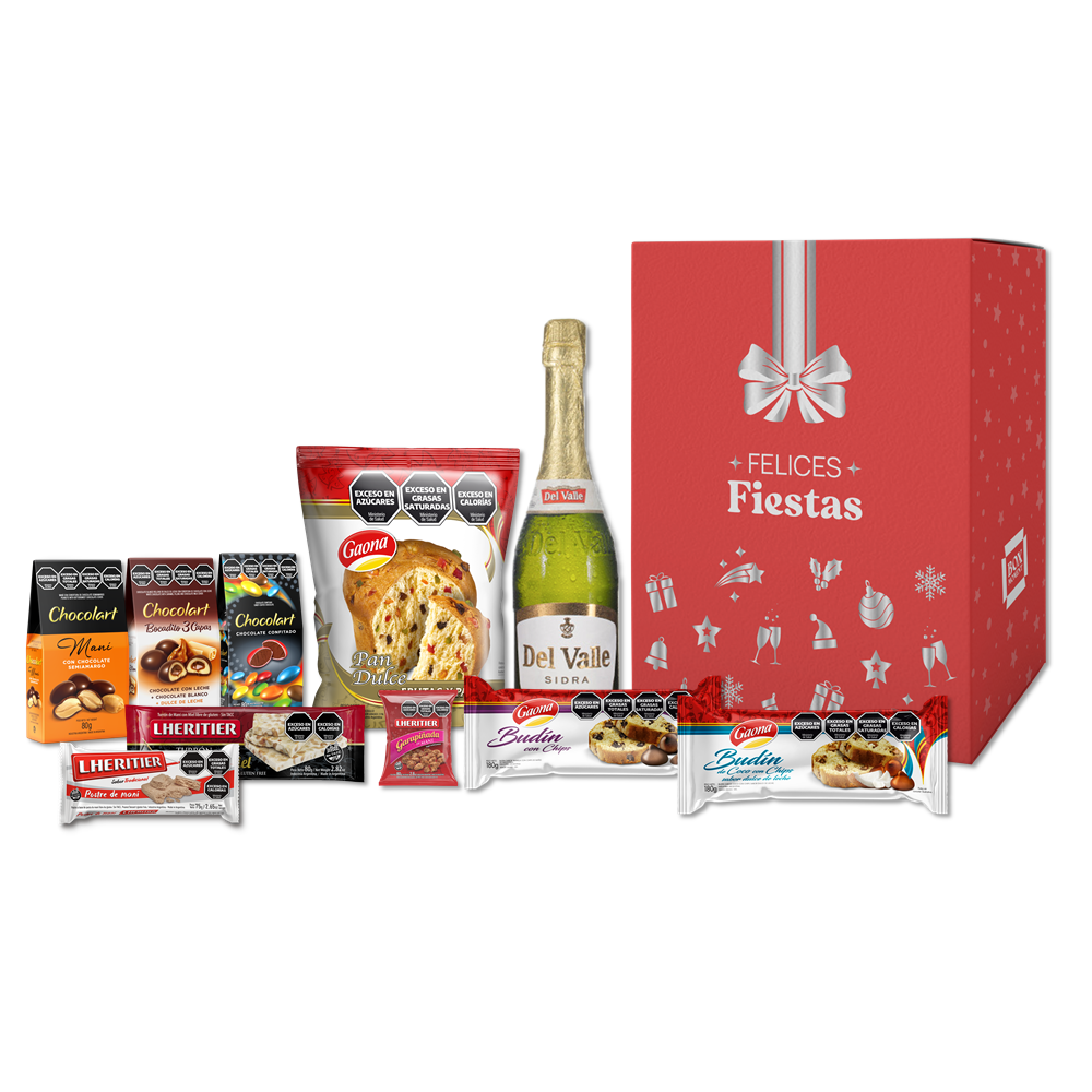 Caja Navideña Roja - (Completa) 