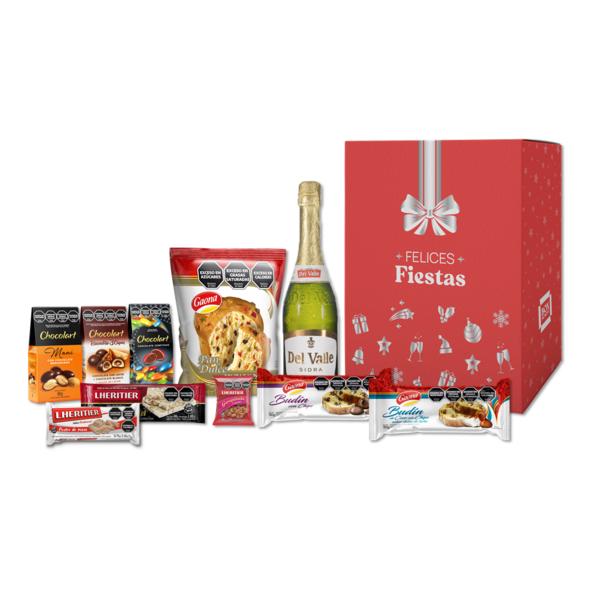 Caja Navideña Roja - (Completa) 